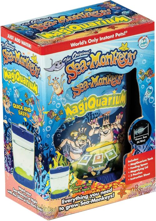Sea-Monkeys Magiquarium - World-s Easiest. No-Mess Pet - Grow Your Own Pet in a Light-Up Aquarium - Ages 6 and Up - One Kit